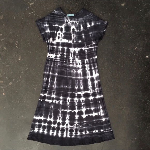 Angela Frost Black Bird Dress the-Dye A-line - Picture 5 of 5